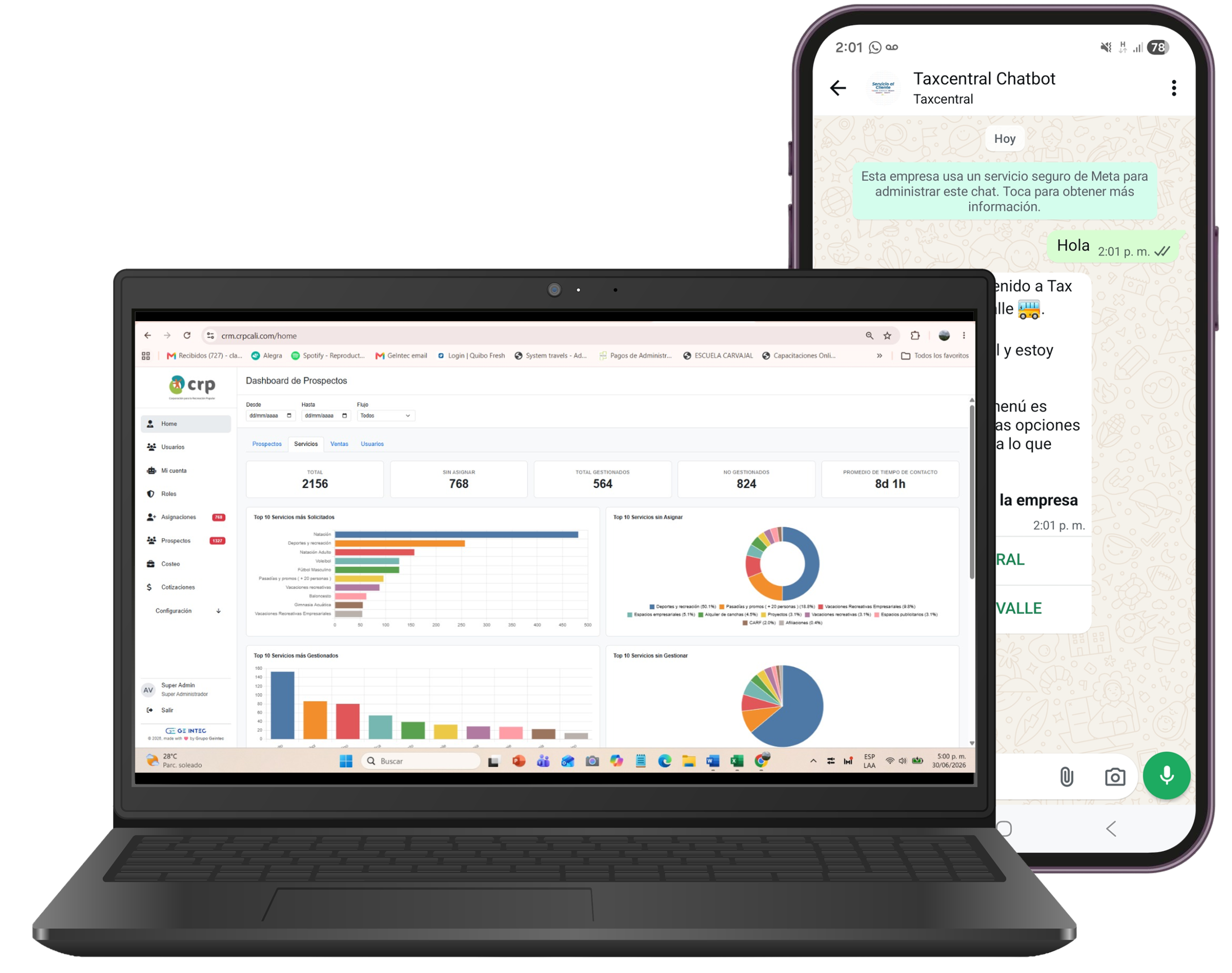 Softwares para CRP y Tax Central